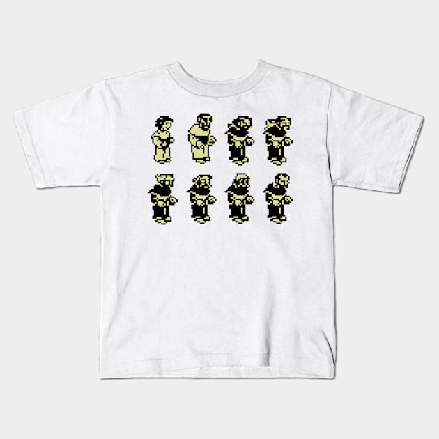 Abbey cast Kids T-Shirt by RetroPixelWorld